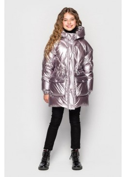 Cvetkov серо-сиреневая зимняя куртка для девочки Ясмин